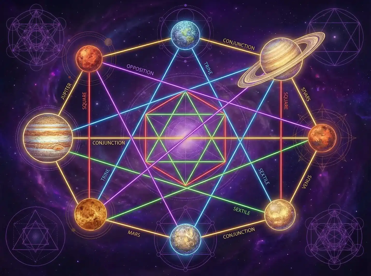 行星相位解读 - 诺基亚n97迷你 | 占星学进阶